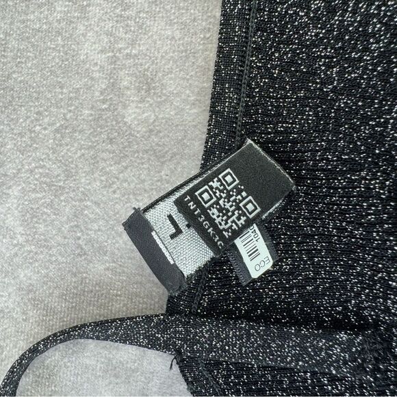 Chanel 22B Shimmering Black Tank Crop Camisole Top 40 - Picture 9 of 16